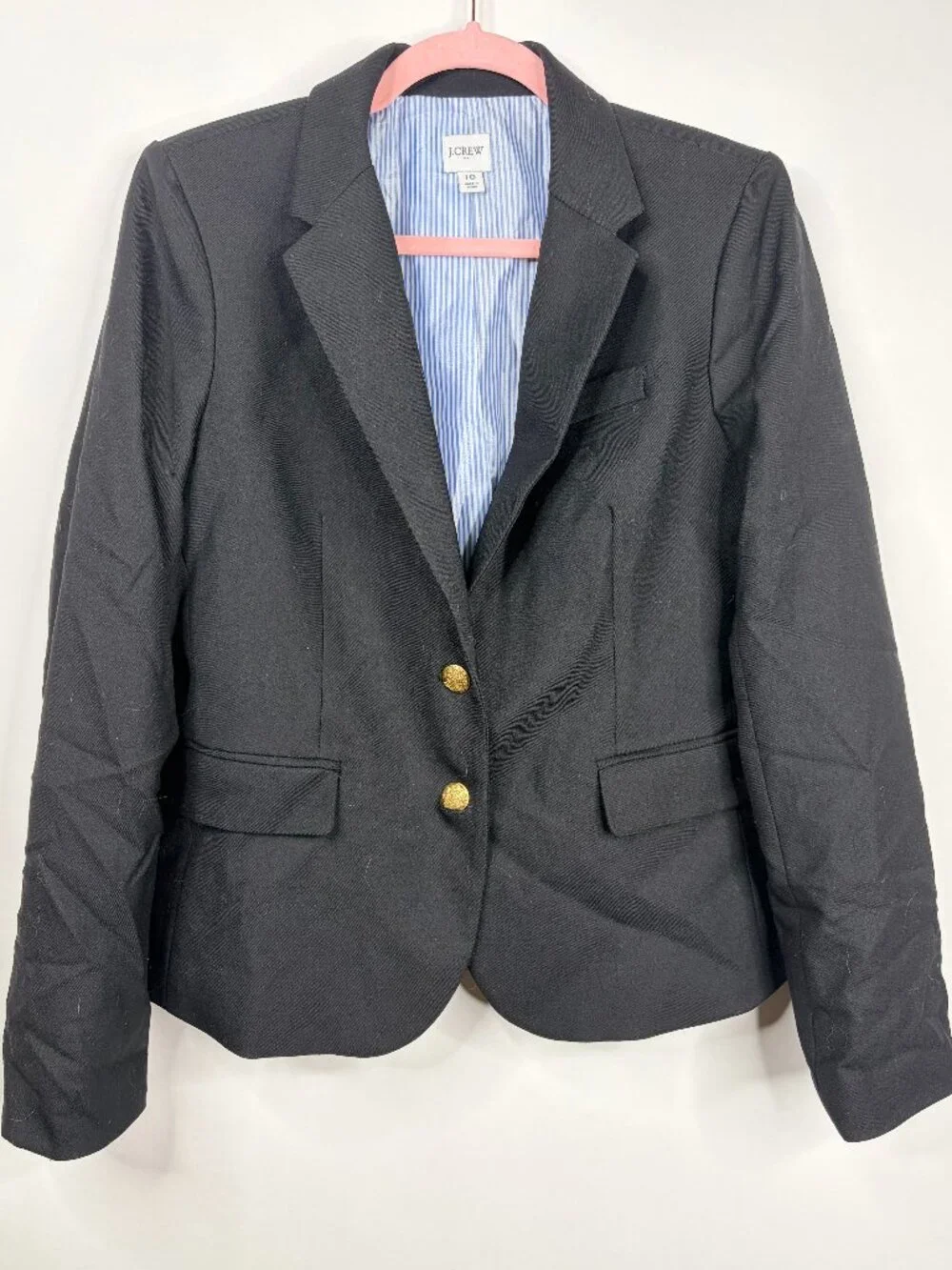 J. Crew Original Schoolboy Blazer Black 10 #A2874